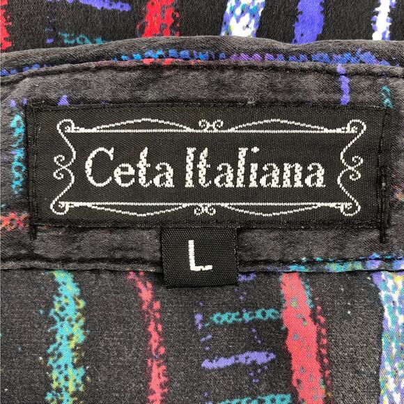 90s Ceta Italiana silk shirt 1990s vintage - Picture 4 of 8